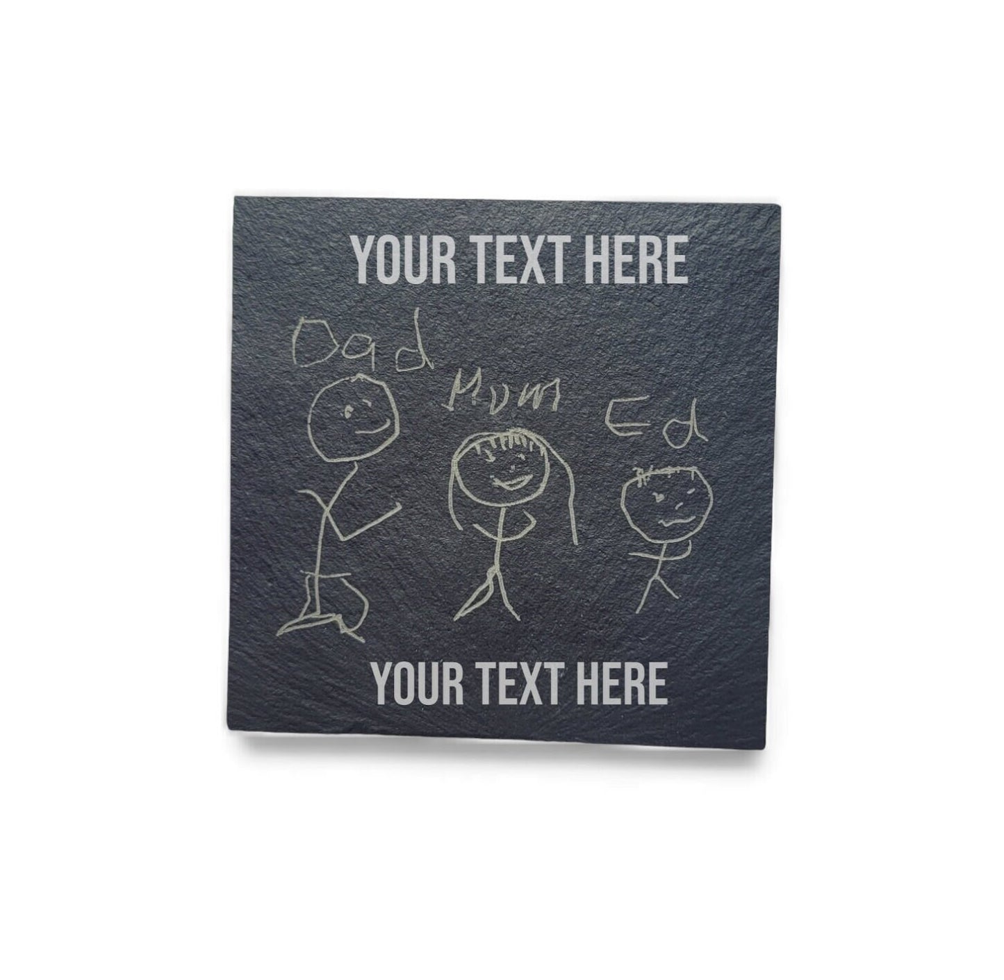 Child's own Artwork - Custom Slate Coaster