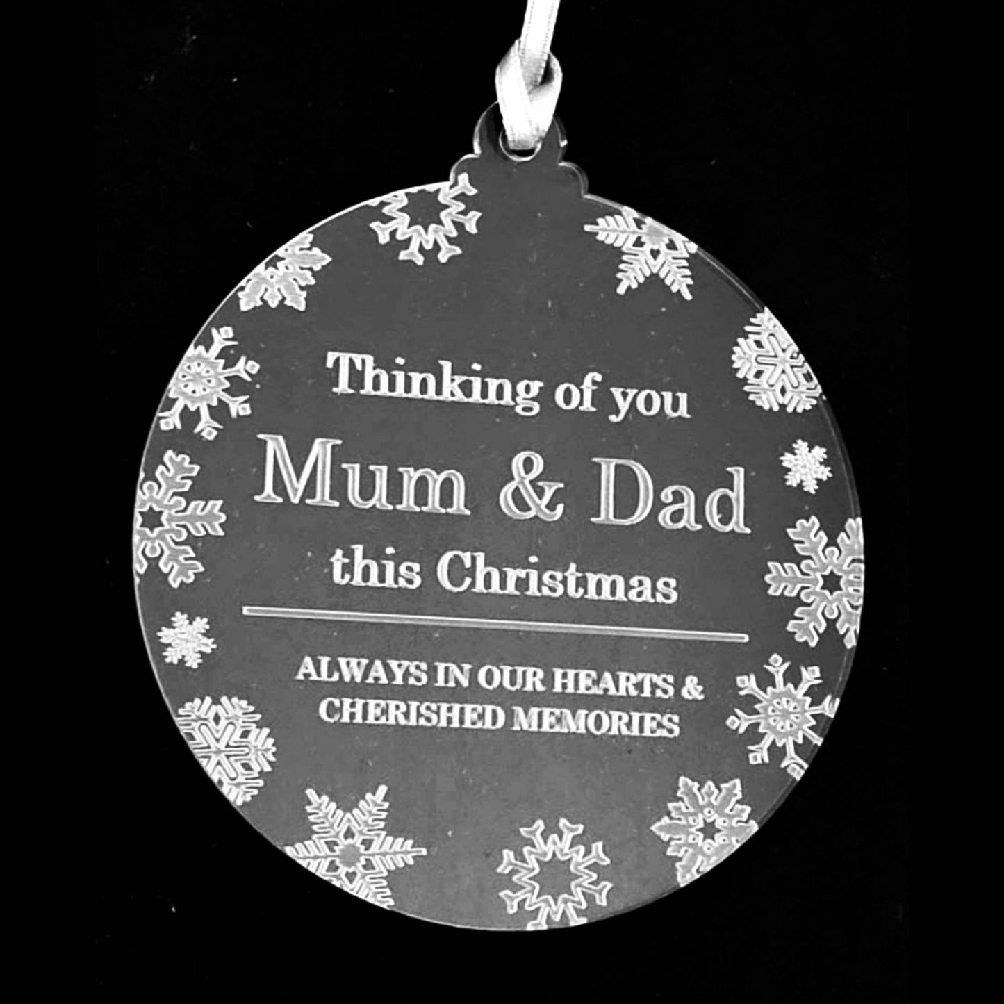 Memorial Tribute Christmas Tree Bauble