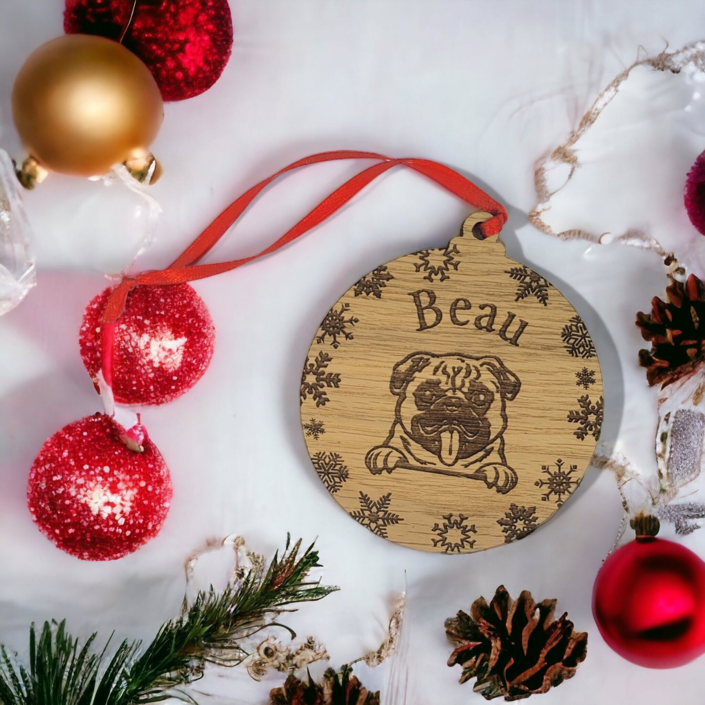 Christmas Dog Ornament - 90 Breeds