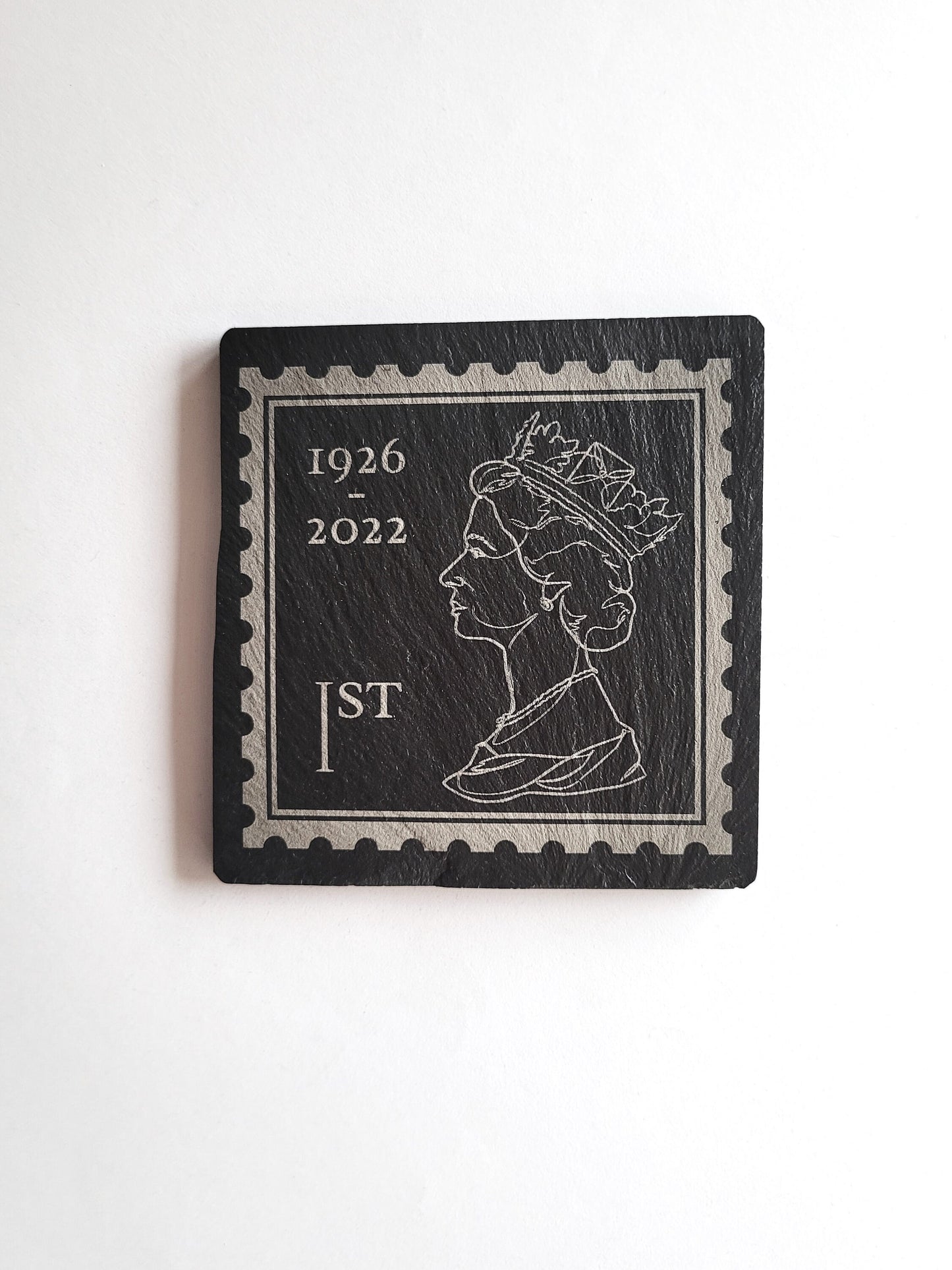 Queen Elizabeth II Commemorative Welsh Slate Coaster