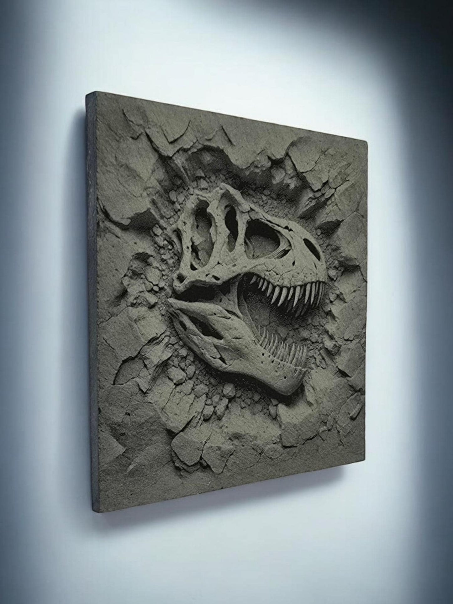 3D Effect Dinosaur Fossil Slate Coaster