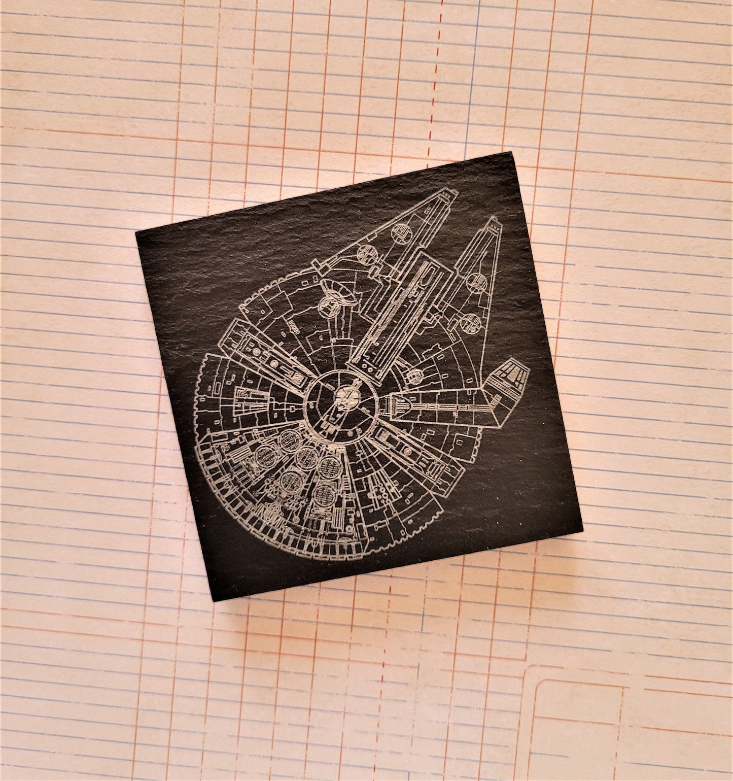 Millennium Falcon Slate Coaster