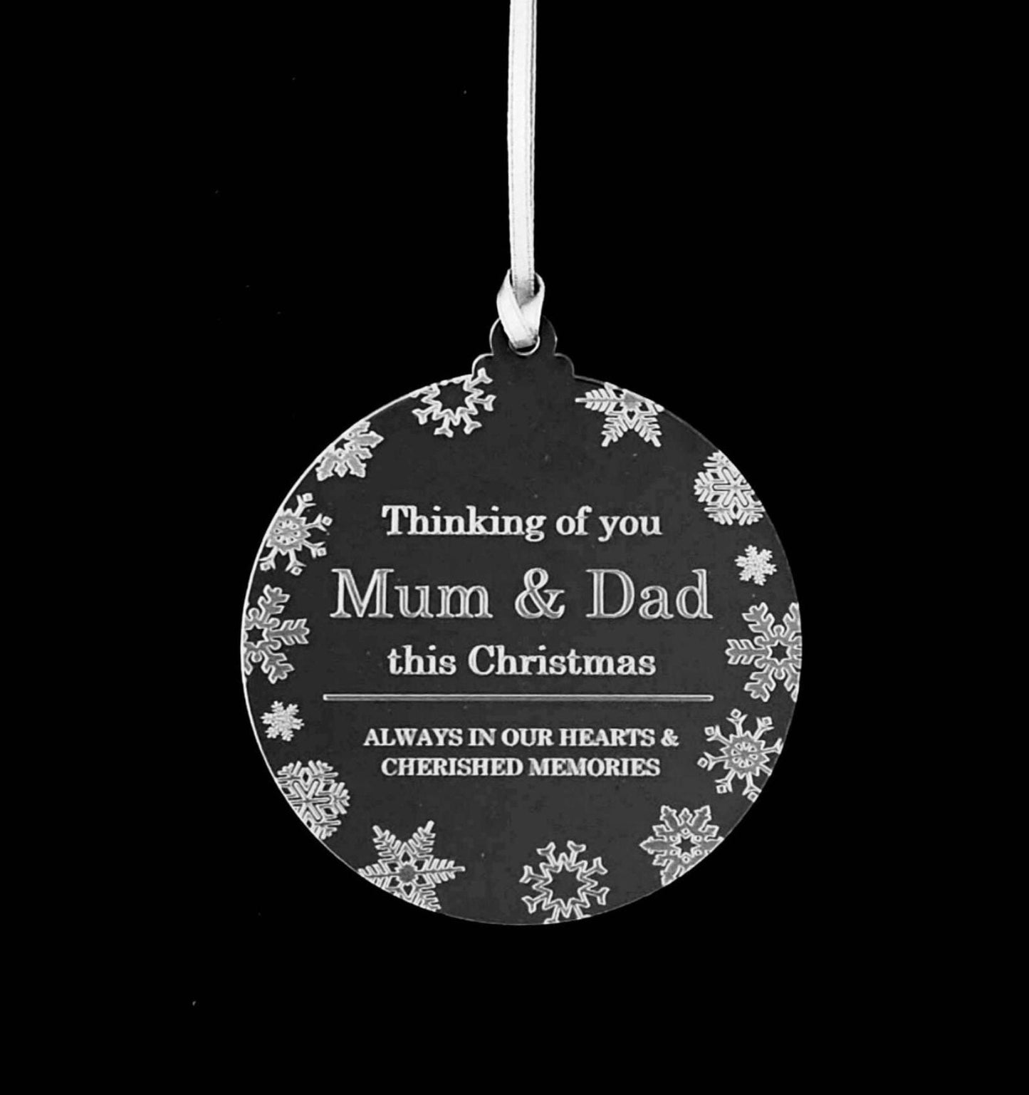 Memorial Tribute Christmas Tree Bauble