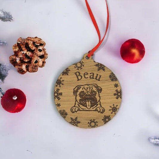 Christmas Dog Ornament - 90 Breeds
