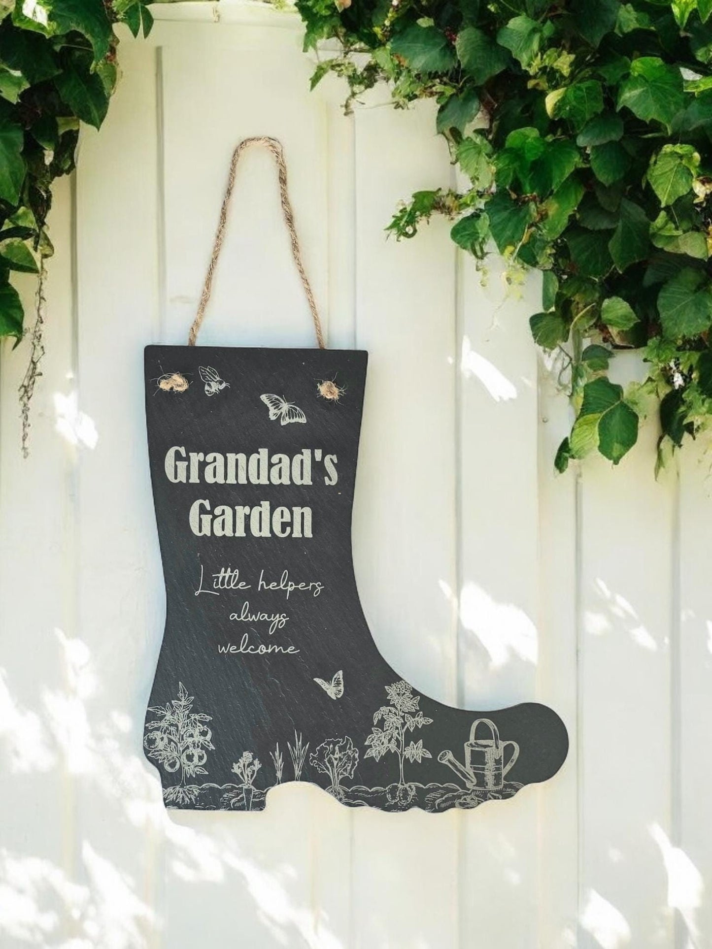 Granddad's Garden Sign, Grandma's Garden Plaque