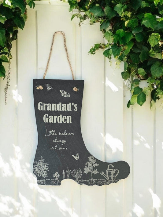 Granddad's Garden Sign, Grandma's Garden Plaque