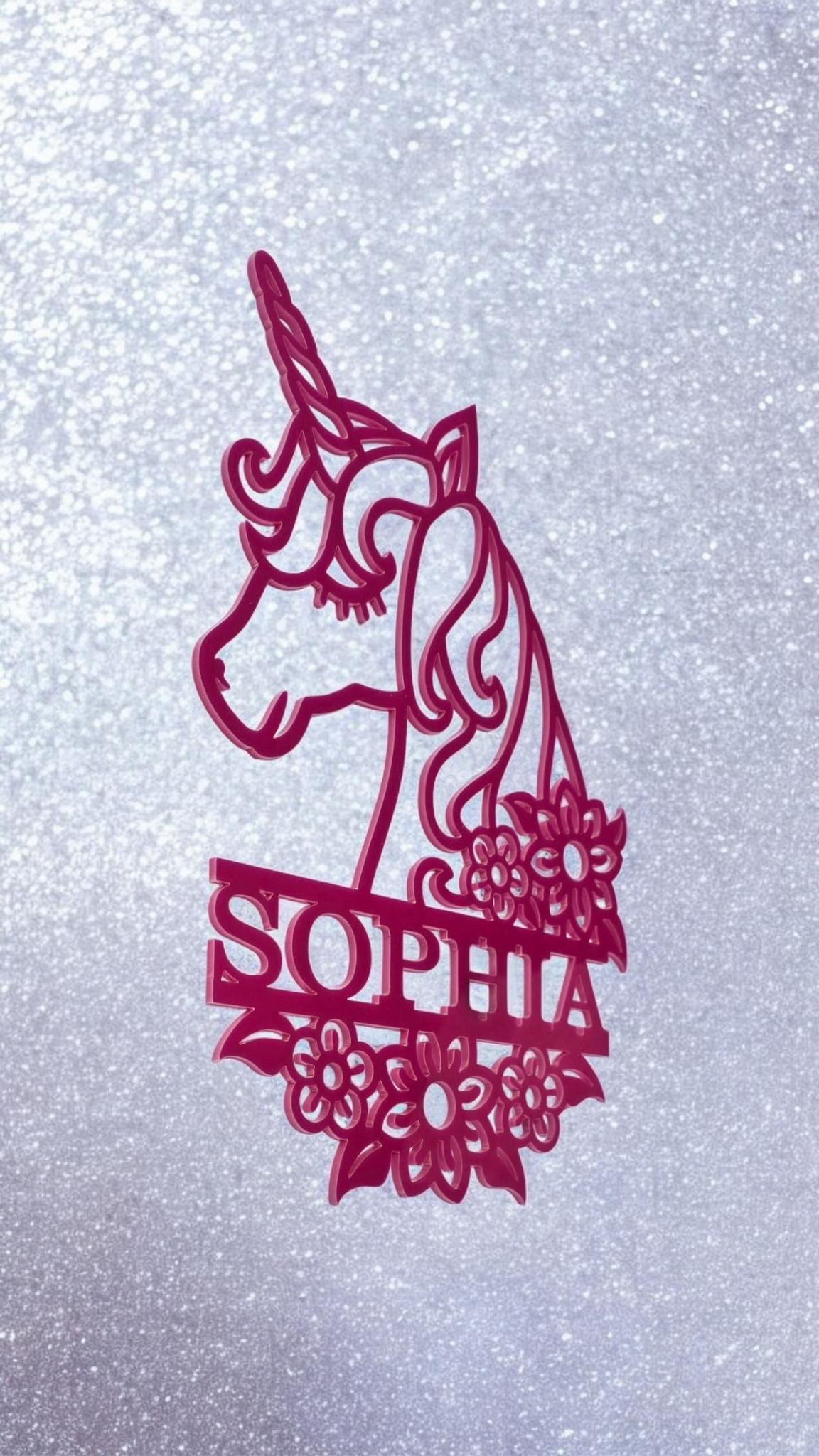 Personalised Unicorn Wall Sign#