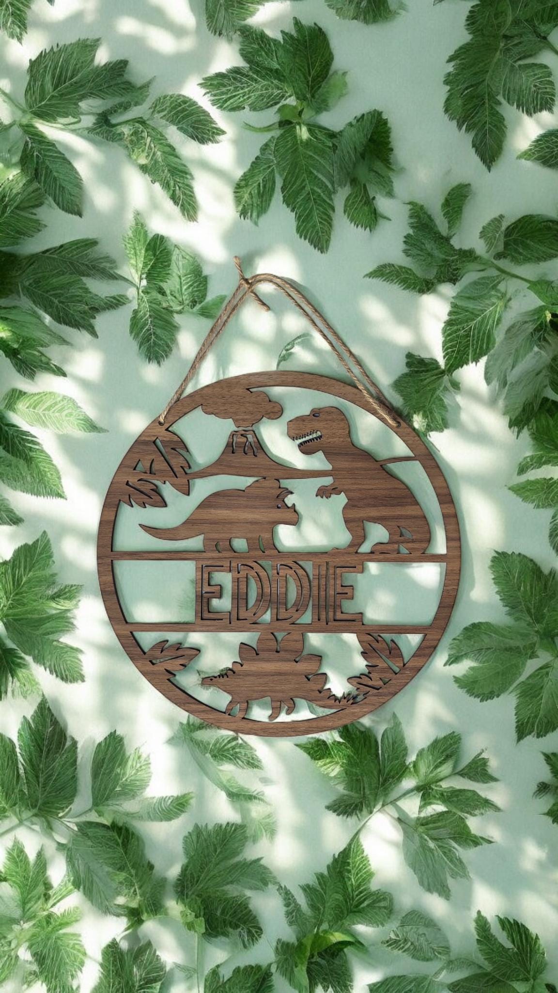 Dinosaur Bedroom Name sign