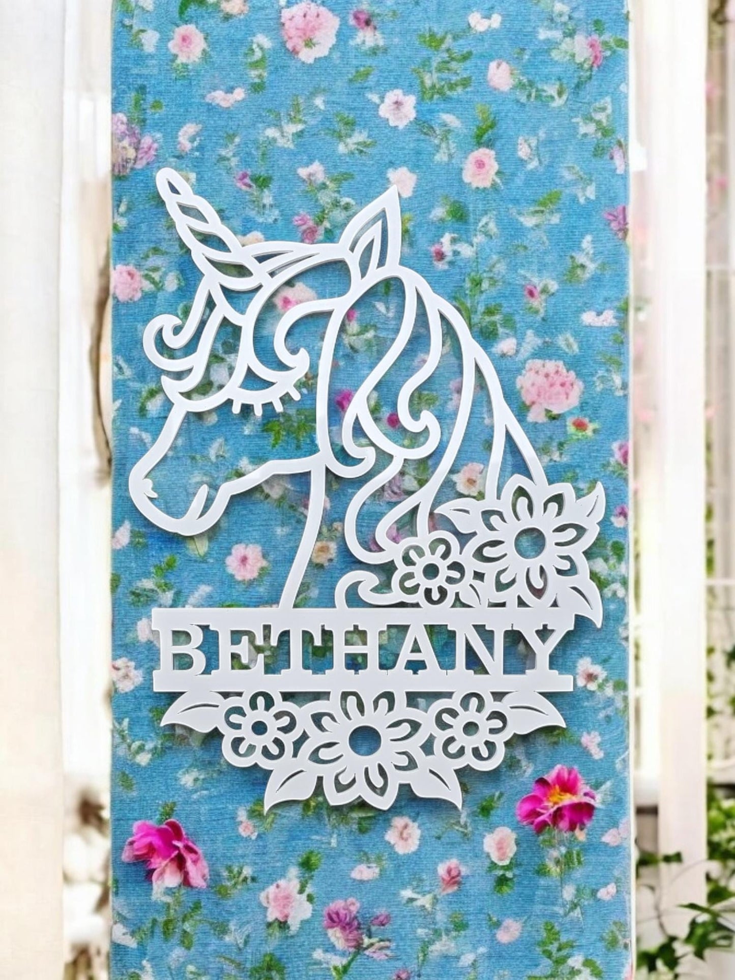 Personalised Unicorn Wall Sign#