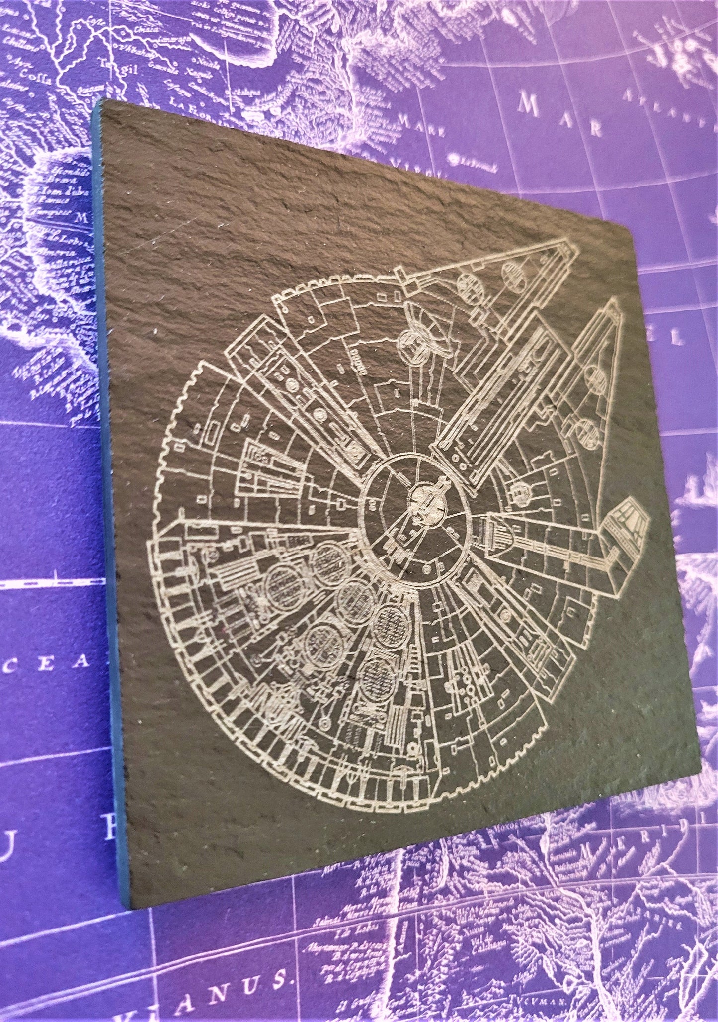Millennium Falcon Slate Coaster
