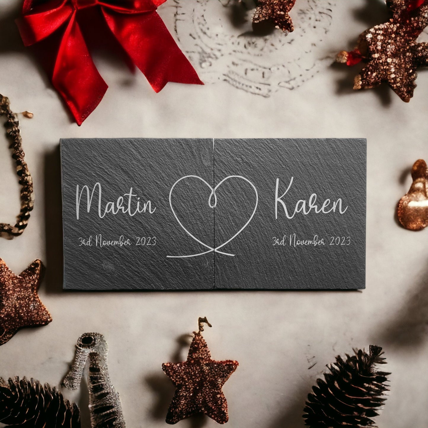 Personalised Couples Coaster Set