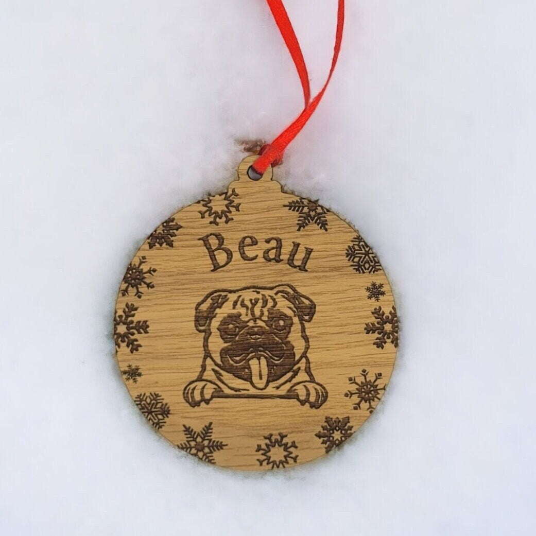 Christmas Dog Ornament - 90 Breeds