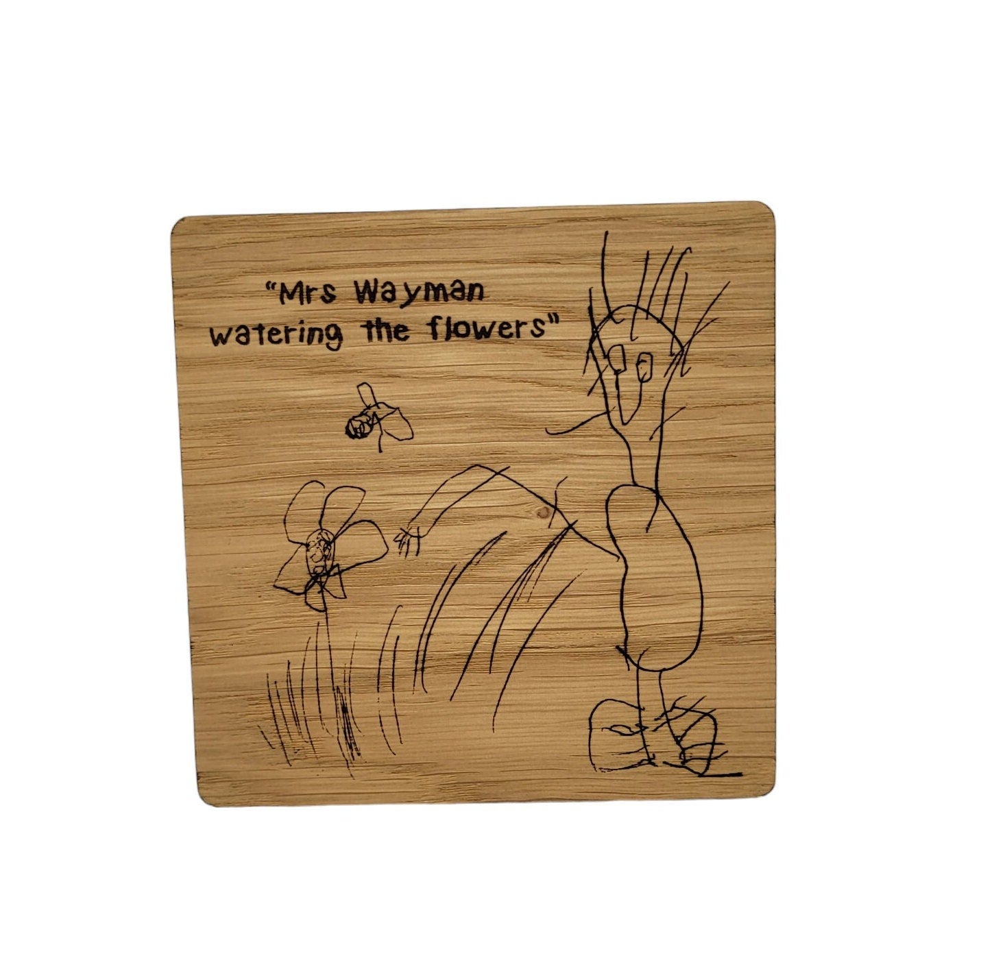 Custom Children's drawing Gift - Personalised Coaster