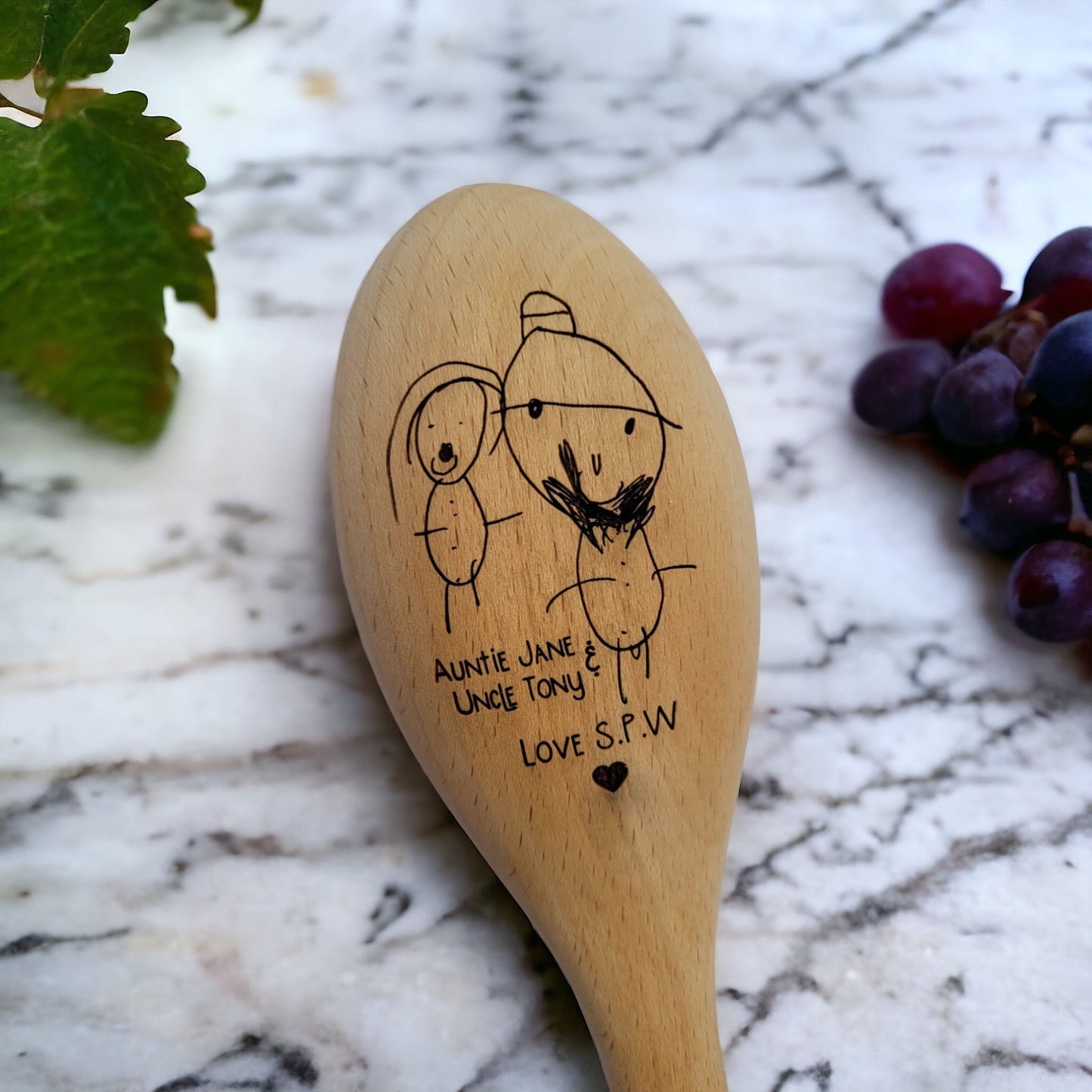 Personalised Baking Spoon, Children's Drawing