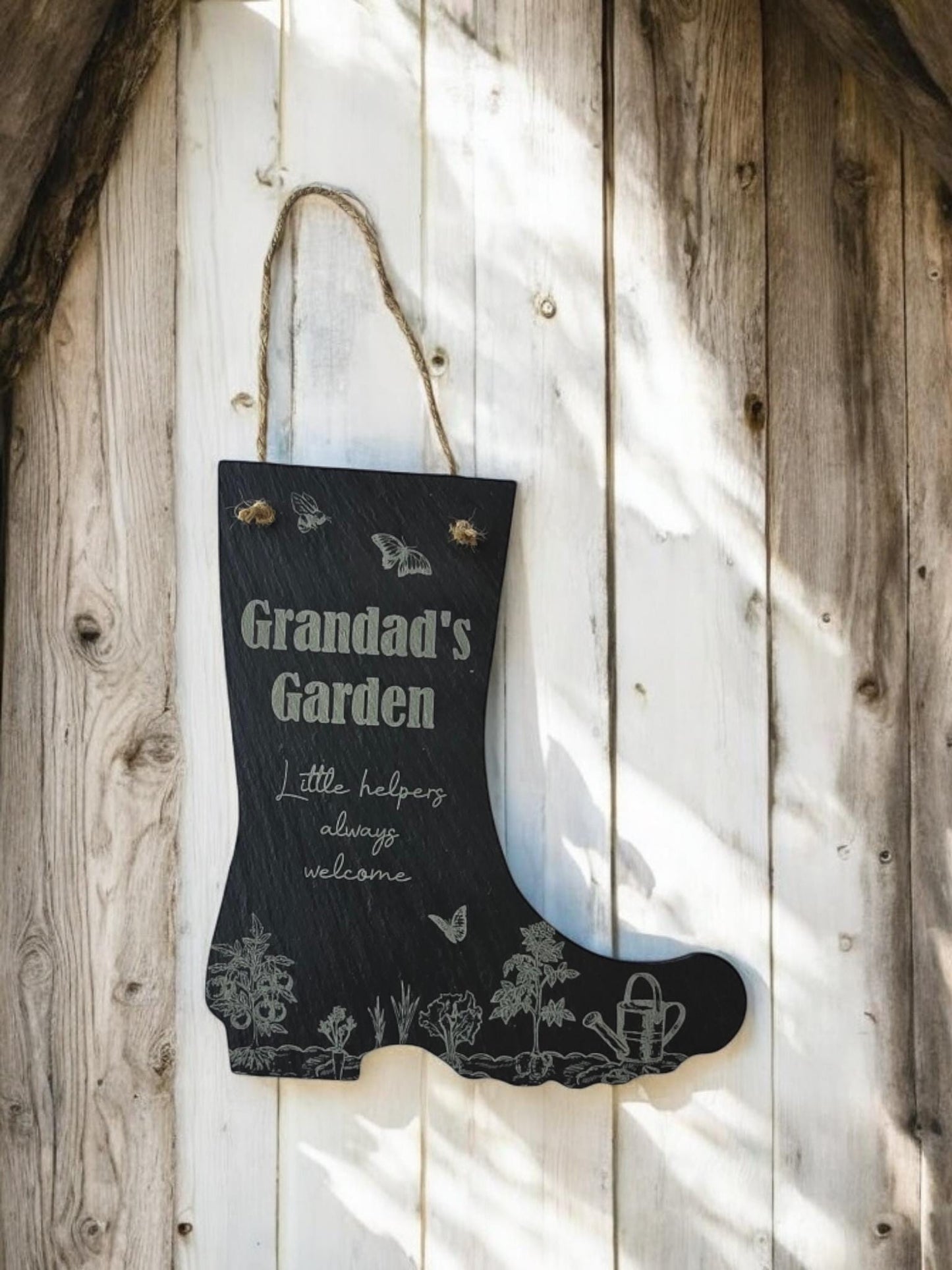 Granddad's Garden Sign, Grandma's Garden Plaque