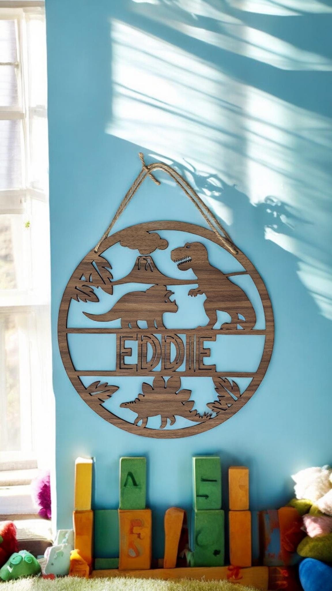 Dinosaur Bedroom Name sign