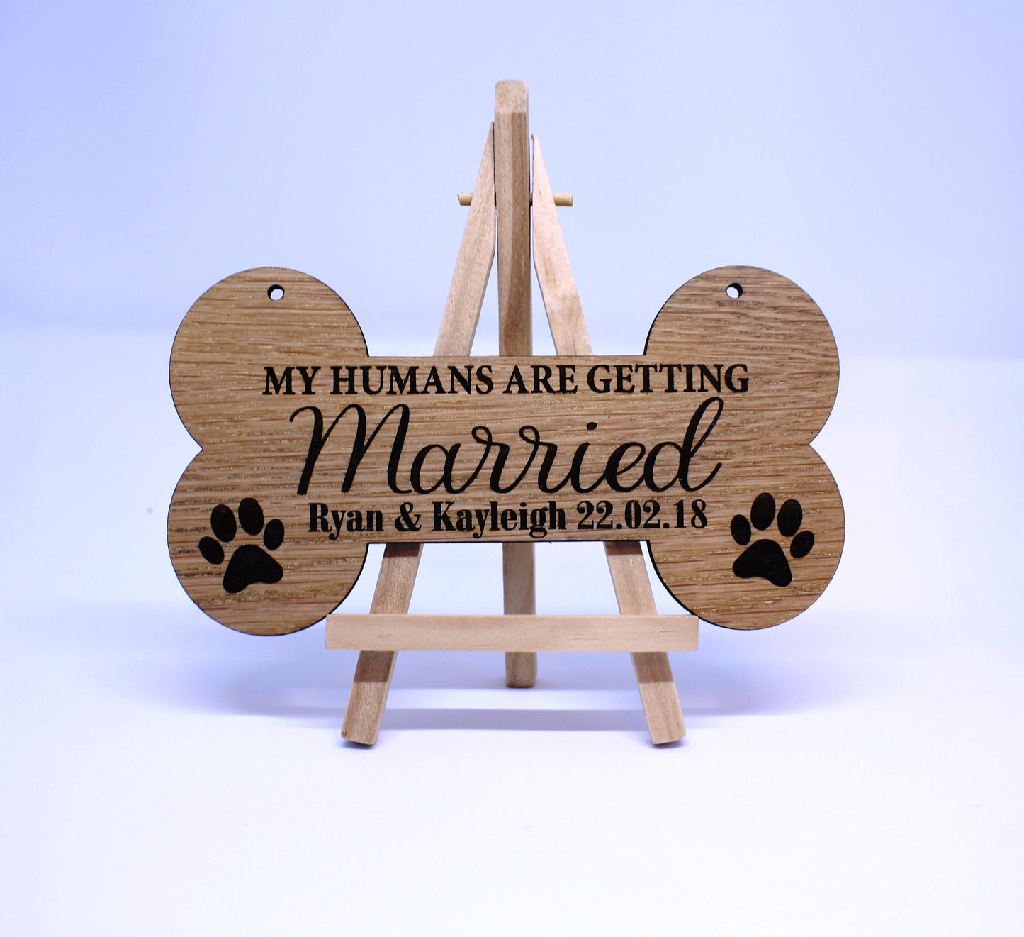 Extra Large Personalised Wedding Dog Sign - Photo Prop