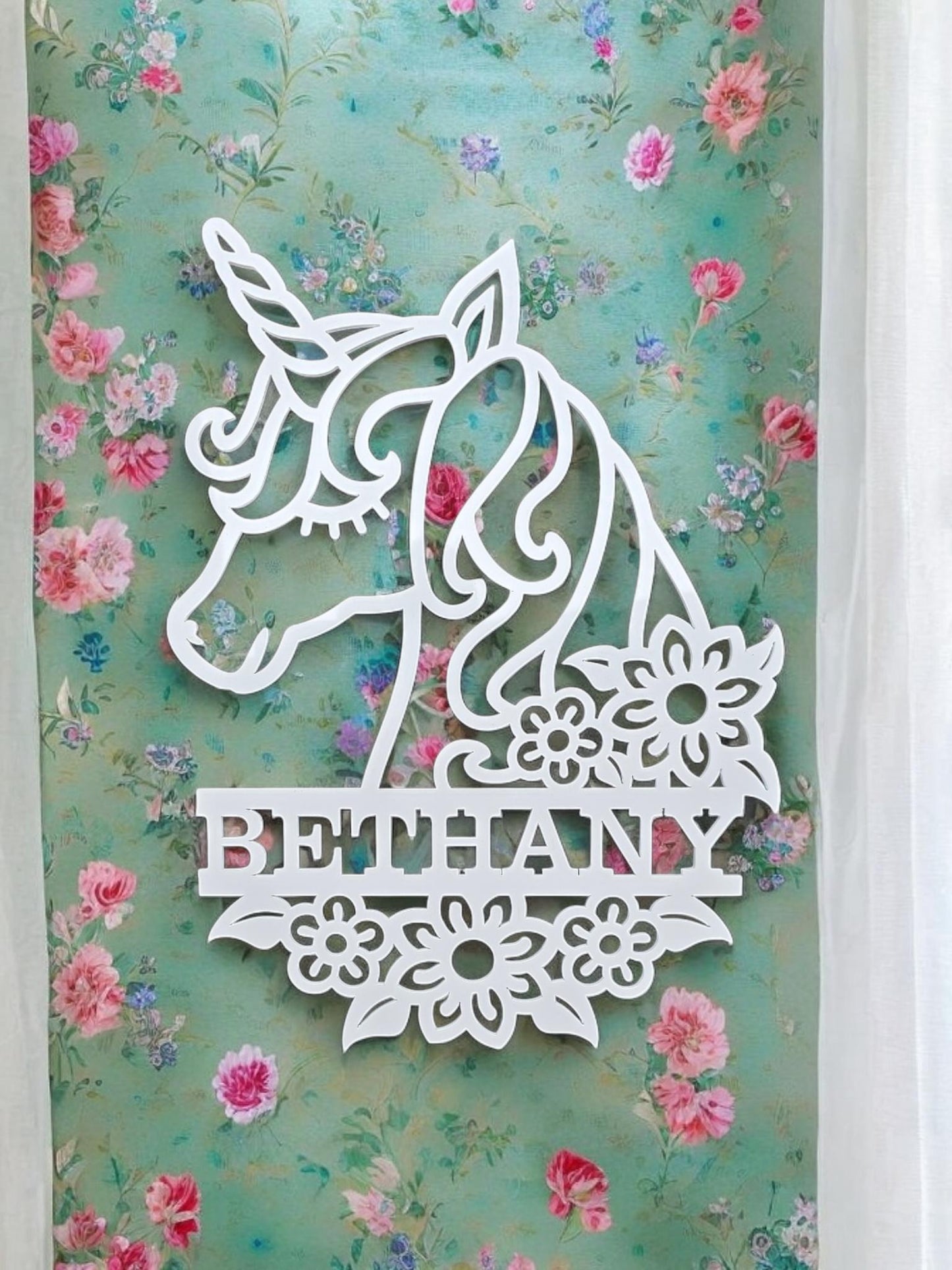Personalised Unicorn Wall Sign#