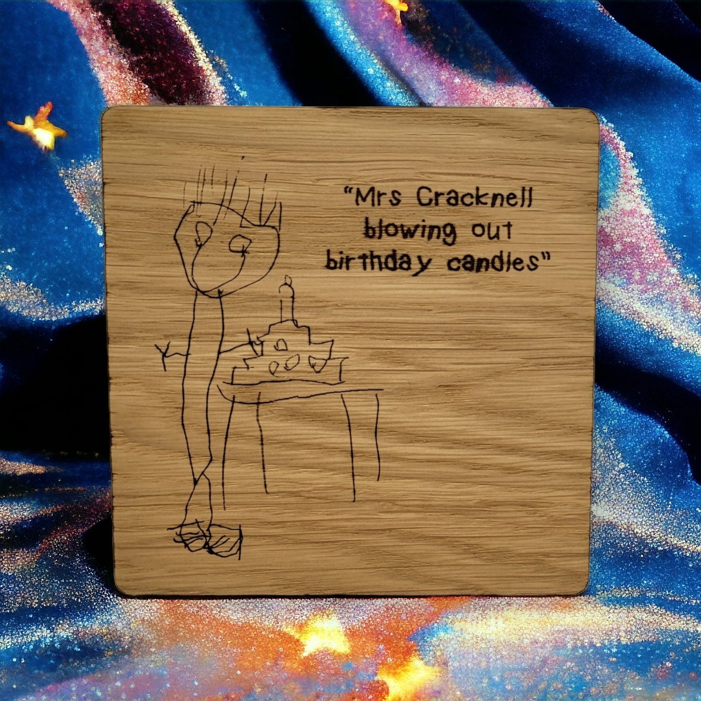 Custom Children's drawing Gift - Personalised Coaster