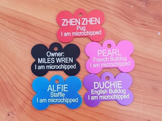 Pet ID Collar Tags - Dog Collar - Cat Collar
