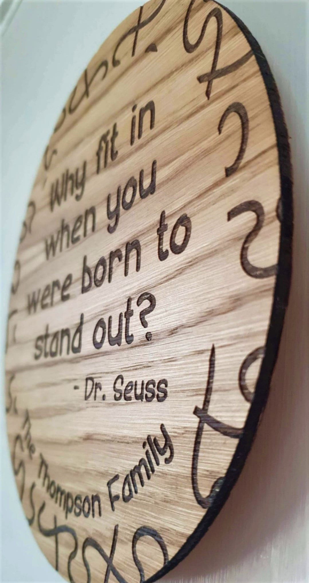 Dr Seuss Personalised Family Plaque