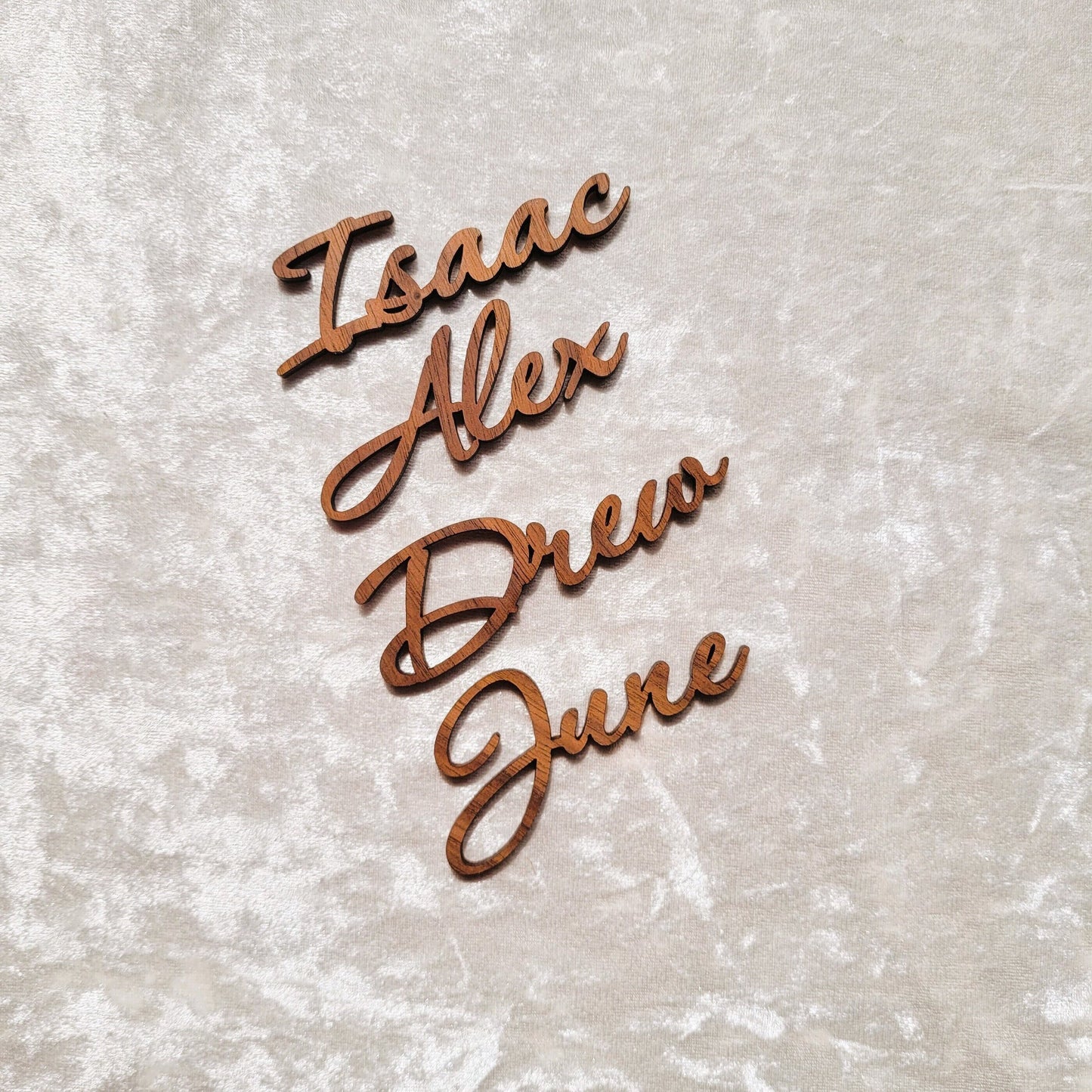 Personalised Wooden Wedding Place Names