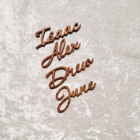 Personalised Wooden Wedding Place Names