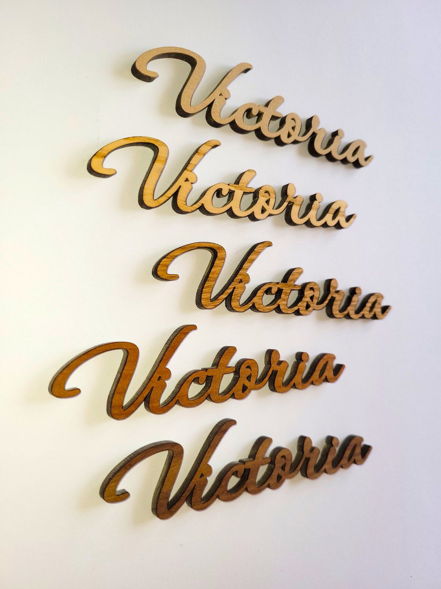 Personalised Wooden Wedding Place Names