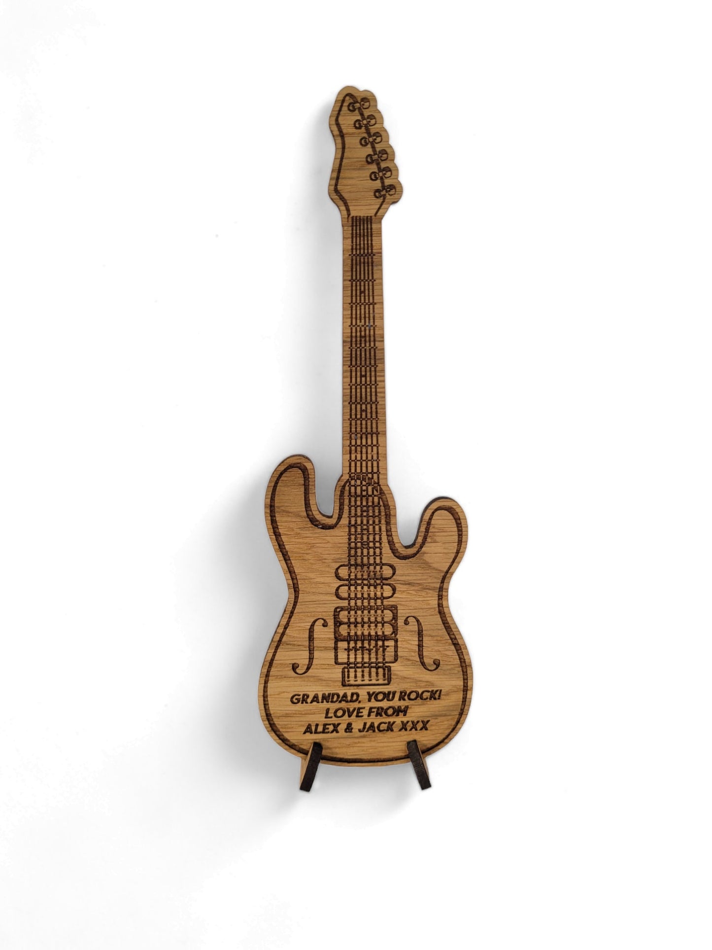 Personalised Electric Guitar Standing Plaque