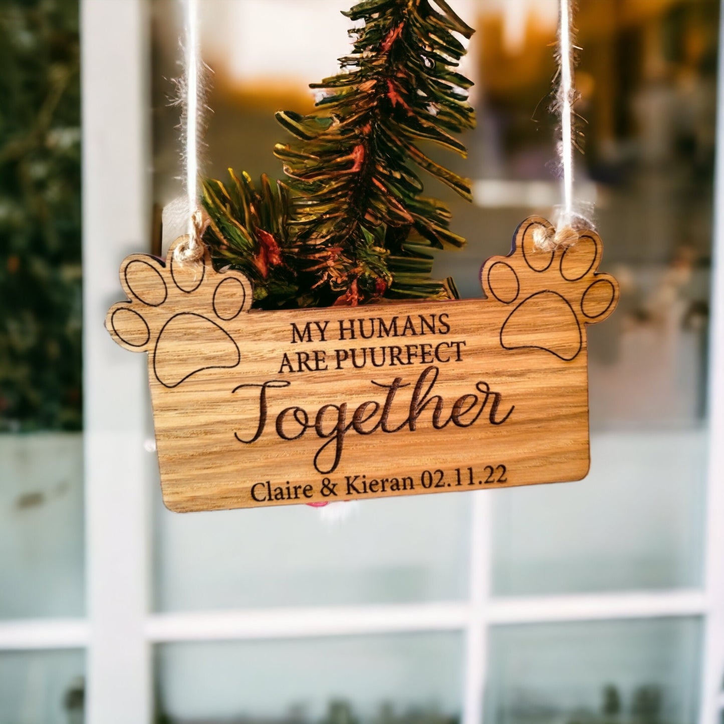 Personalised Wedding Dog Paw Sign - Photo Prop