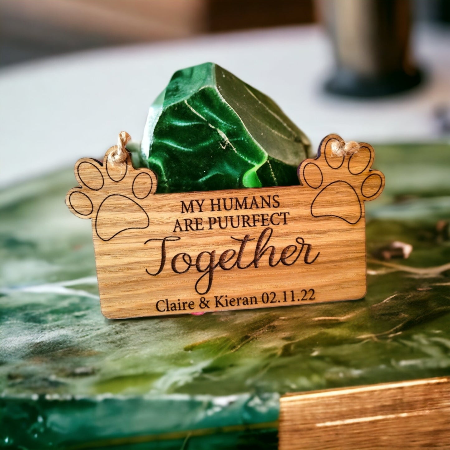 Personalised Wedding Dog Paw Sign - Photo Prop