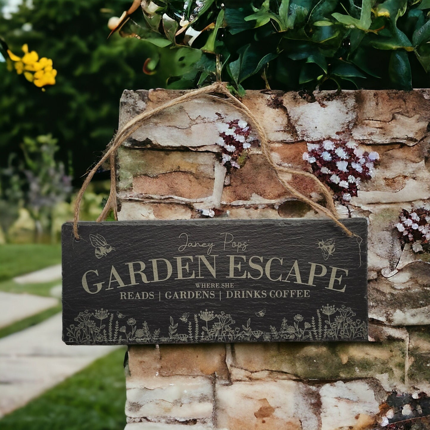 Personalised Garden Sign - Slate Gift