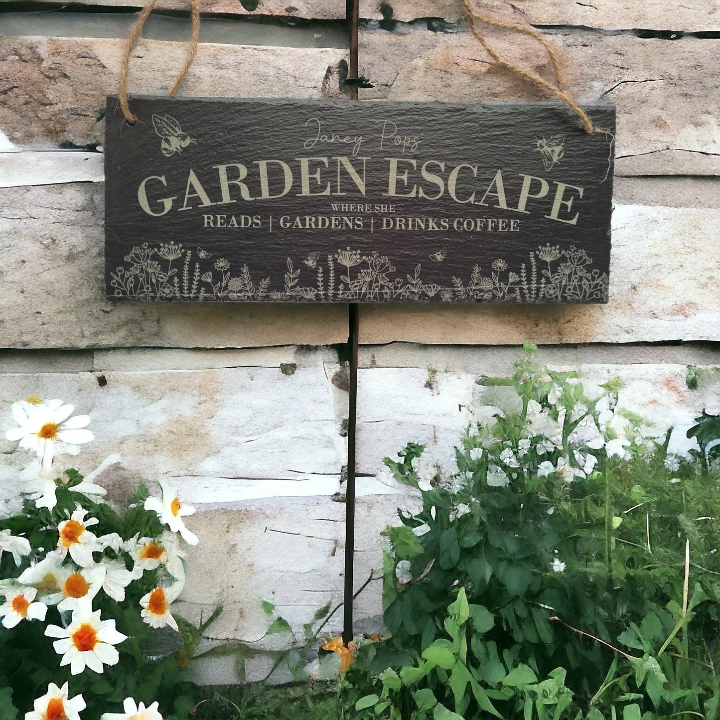 Personalised Garden Sign - Slate Gift