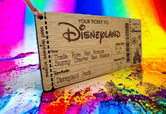 Engraved Keepsake Disney Ticket